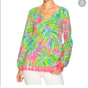 GORGEOUS  NEW Lilly Pulitzer Linzy Top XL